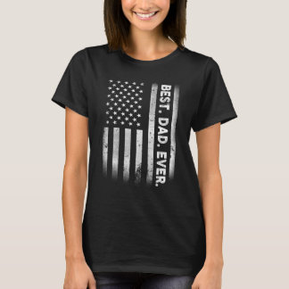 Vintager bester Vater je amerikanische Flagge beän T-Shirt