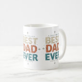 Vintager bester Vater je Tasse - Rustikales Gesche (VorderseiteRechts)