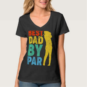 Vintager bester Vater Par Golf Vater Golfer Vater T-Shirt