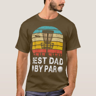 Vintager bester Vater per Par Disk Golf Golfer Vat T-Shirt