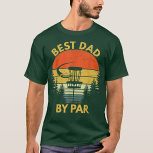 Vintager bester Vater per Par Disk Golfgeschenk Mä T-Shirt
