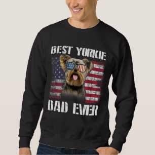 Vintager bester Yorkie-Vater je Flag für Haustier- Sweatshirt
