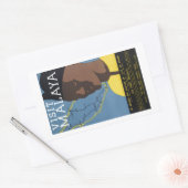 Vintager Besuch der Malaya Malaysia Railways Rechteckiger Aufkleber (Umschlag)