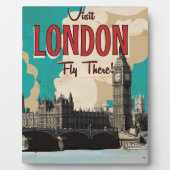 Vintager Besuch in London - Fly There Fotoplatte (Vorderseite)