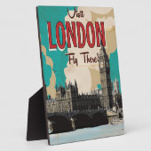 Vintager Besuch in London - Fly There Fotoplatte (Seite)