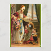 Vintager Besuch vom Nick Postkarte (Vorderseite)