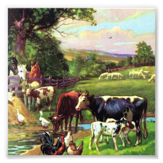 Vintager Betrieb Fotodruck (Vorne)