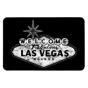 Vintager beunruhigter Las- Vegaszeichen-Magnet Magnet