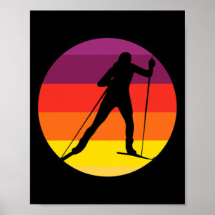 Vintager Biathlon I Wintersport I Langlaufsport Poster