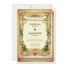 Vintager Bibliotheksbuchüberzug Storybook Garden