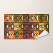 Vintager Bibliothekskartenkatalog Badhandtuch Set (Handtuch)