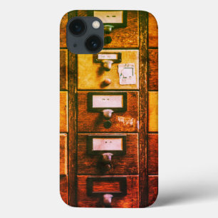 Vintager Bibliothekskartenkatalog Case-Mate iPhone Hülle