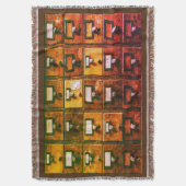 Vintager Bibliothekskartenkatalog Decke (Vorderseite Vertikal)