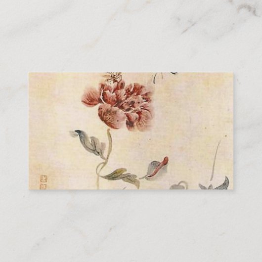 Vintager Biene, Schmetterlingund Visitenkarte (Rückseite)