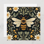 Vintager Bienengarten Feiertagskarte (Vorne/Hinten)