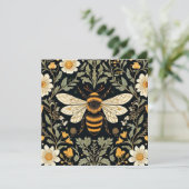 Vintager Bienengarten Feiertagskarte (Stehend Vorderseite)