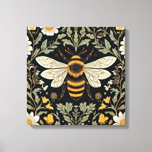 Vintager Bienengarten Leinwanddruck (Vorderseite)