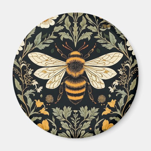 Vintager Bienengarten Magnet (Vorne)