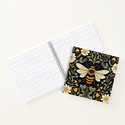 Vintager Bienengarten Notizblock (Innenseite)