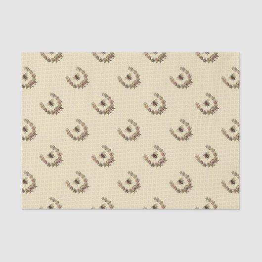 Vintager Bienenreath Seidenpapier (Vorderseite)