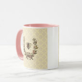 Vintager Bienenreath Tasse (Vorderseite Links)