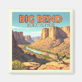 Vintager Big-Bend-Nationalpark Magnet (Vorne)
