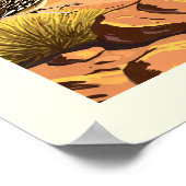 Vintager Big-Bend-Nationalpark Poster (Ecke)