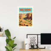 Vintager Big-Bend-Nationalpark Poster (Heimbüro)