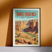 Vintager Big-Bend-Nationalpark Poster