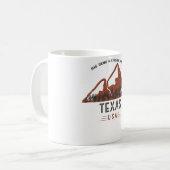 Vintager Big Bend Nationalpark Texas Kaffeetasse (Vorderseite Links)