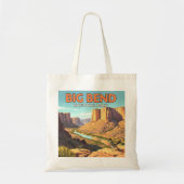 Vintager Big-Bend-Nationalpark Tragetasche (Vorne)