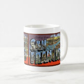 Vintager BIG-BRIEF Postkarte San Francisco, CA Kaffeetasse (VorderseiteRechts)