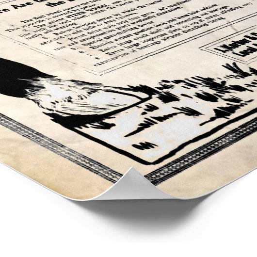 Vintager Big Bull Traktor Poster (Ecke)