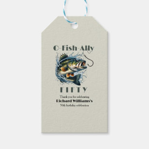 Vintager Big Fish Der Köder vonAlly 50. Geburtstag Geschenkanhänger