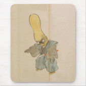 Vintager Big-Headed-Yokai-Schwertjäger Mousepad (Vorne)