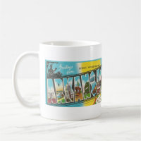 Vintager Big Letter ARKANSAS-Postkarte