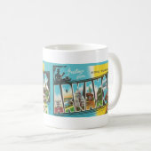 Vintager Big Letter Postkarte ARKANSAS Kaffeetasse (VorderseiteRechts)