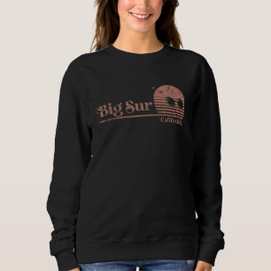Vintager Big Sur California Beach Palmen Ca Ret Sweatshirt