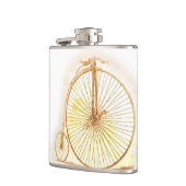 Vintager Big Wheel Bicycle Flask Flachmann (Links)
