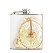 Vintager Big Wheel Bicycle Flask Flachmann (Vorderseite)