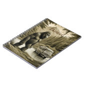 Vintager Bigfoot und RV Camper Personalisiert Notizblock (Linke Seite)