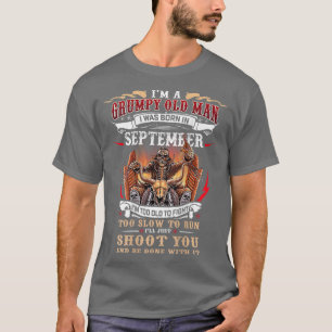 Vintager Biker Im schmucken alten Mann war ich in T-Shirt