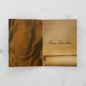 Vintager Bildlauf im Mittelalter dank Karte (Innenseite)