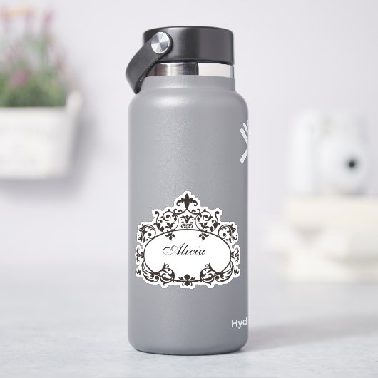 Vintager Bildlaufrahmen Aufkleber (HydroFlask)