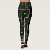 Vintager Billard Billard Tischtennis Art Pool Shar Leggings (Rückseite)