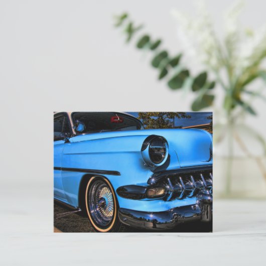 Vintager, billiger Lowrider kustom Postkarte (Stehend Vorderseite)