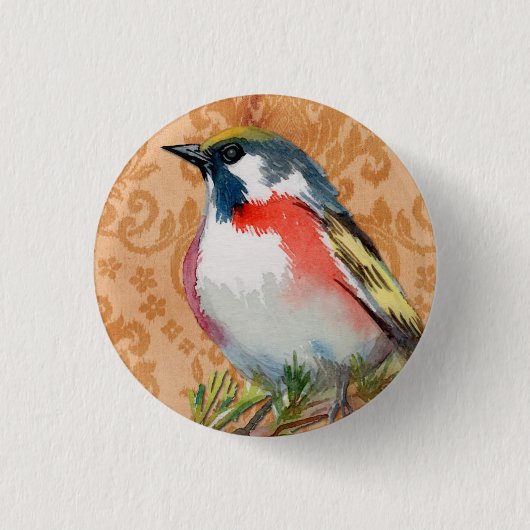 Vintager Bird Button (Vorderseite)