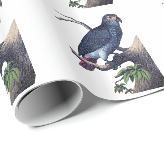 Vintager Bird Geschenkpapier (Rolleneckpunkt)