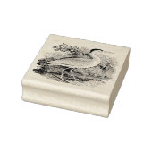 Vintager Bird Gummistempel (Stempel)