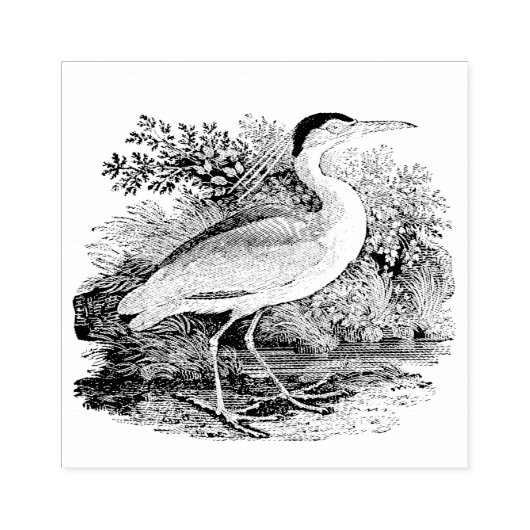 Vintager Bird Gummistempel (Prägung)